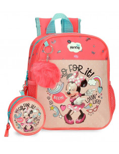 MOCHILA ADAP. 25CM. MINNIE LOVIN LIFE